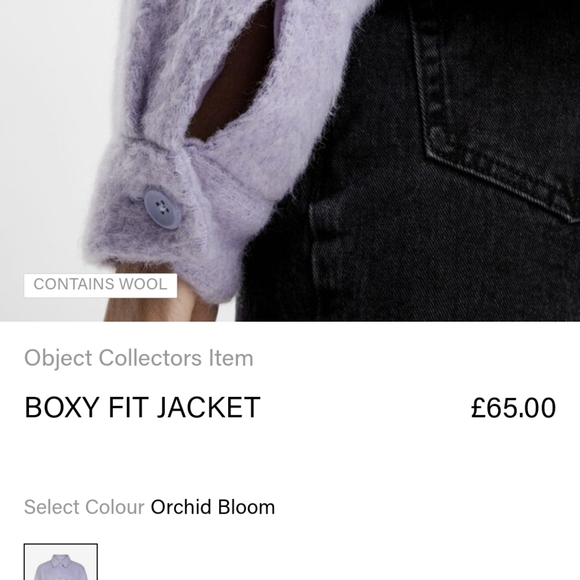 .Object Orchid Bloom Boxy Fit Purple Shacket Jacket Medium - Picture 9 of 16